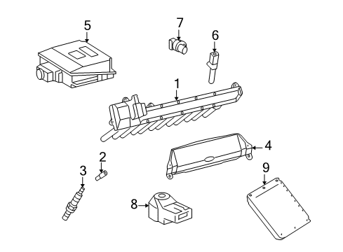 2007 Mercedes-Benz CL600 Ignition System Diagram