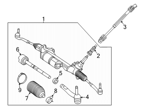 2025 Mercedes-Benz GLE53 AMG SUV Steering Gear & Linkage