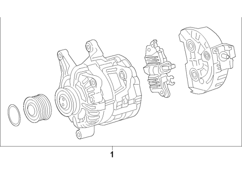 2021 Mercedes-Benz GLB35 AMG Alternator