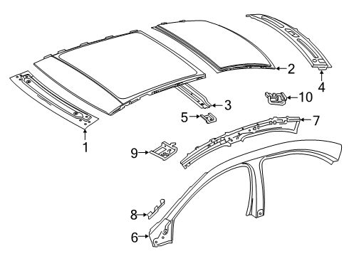 2025 Mercedes-Benz CLA35 AMG Roof & Components