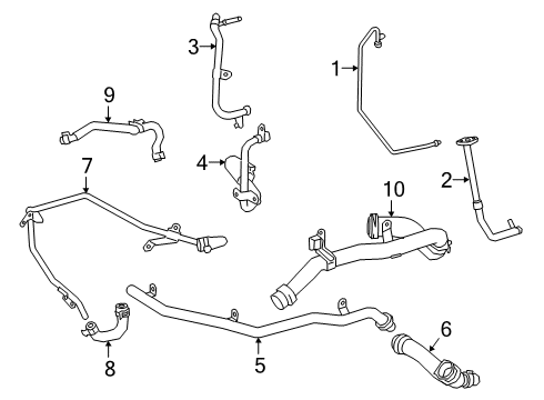 2021 Mercedes-Benz A220 Turbocharger Diagram