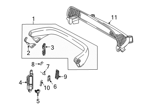 2004 Mercedes-Benz SL500 Roll Bar