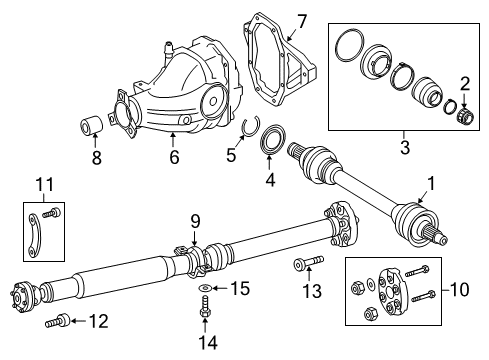 2018 Mercedes-Benz GLS550 Axle & Differential - Rear Diagram