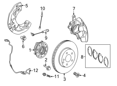2021 Mercedes-Benz CLS53 AMG FIXED CALIPER Diagram for 257-421-10-00-65