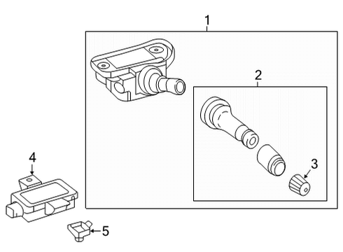 2021 Mercedes-Benz E450 Tire Pressure Monitoring Diagram 2