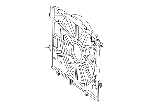 2020 Mercedes-Benz E350 Cooling Fan Diagram