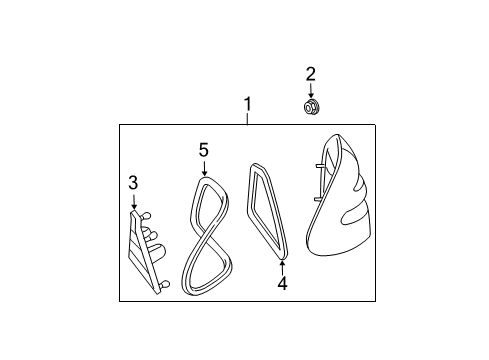 2003 Mercedes-Benz E500 Tail Lamps
