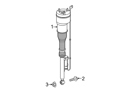 2019 Mercedes-Benz S560e Shocks & Components Diagram 4