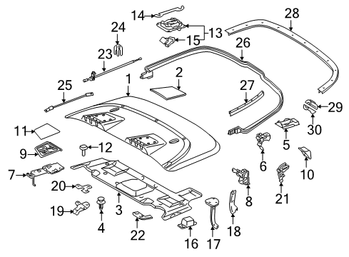 2014 Mercedes-Benz E350 Top Well Components