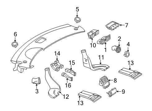 2006 Mercedes-Benz CLS500 Ducts Diagram