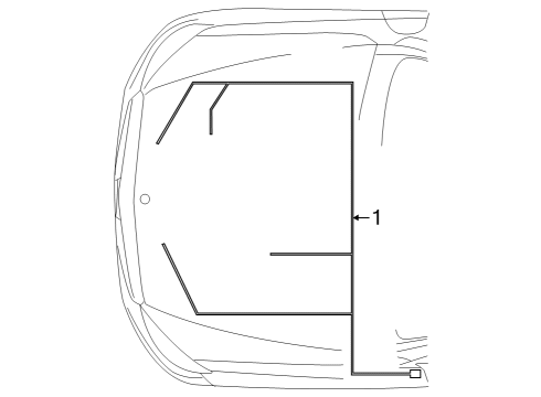 2024 Mercedes-Benz EQE SUV AMG Wiring Harness