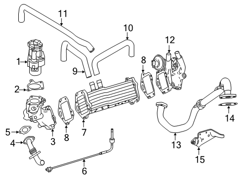 2020 Mercedes-Benz Sprinter 3500XD EGR System Diagram