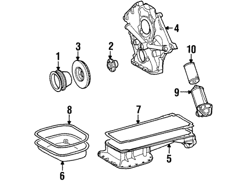 1992 Mercedes-Benz 400SE Engine Parts