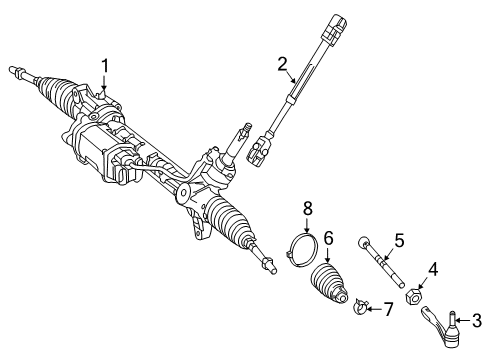 2017 Mercedes-Benz GLE43 AMG Steering Gear & Linkage