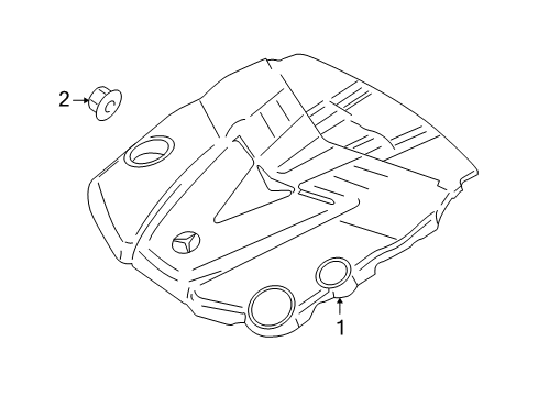 2007 Mercedes-Benz GL320 Engine Appearance Cover