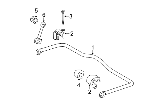 2013 Mercedes-Benz Sprinter 3500 Stabilizer Bar & Components Diagram 4