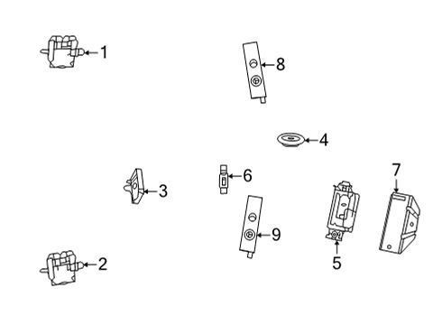 2023 Mercedes-Benz GLB250 Antenna & Radio Diagram