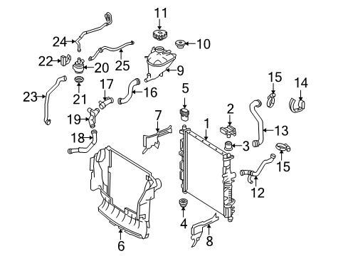 2011 Mercedes-Benz ML350 Radiator & Components