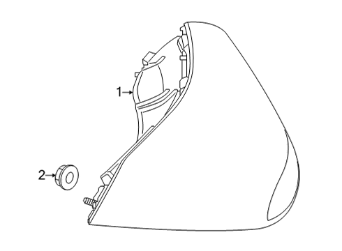 2025 Mercedes-Benz GLE450 Tail Lamps Diagram 2