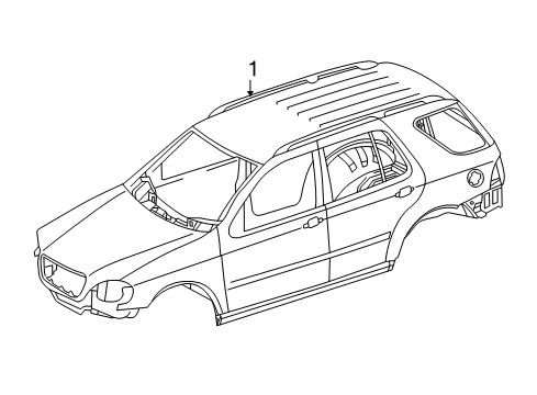 1999 Mercedes-Benz ML430 Body Shell