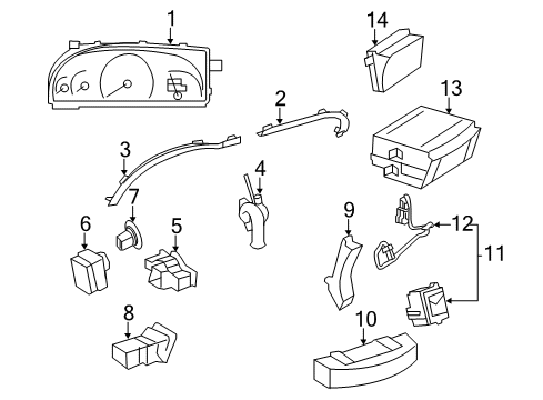 2012 Mercedes-Benz CL600 Parking Brake Diagram