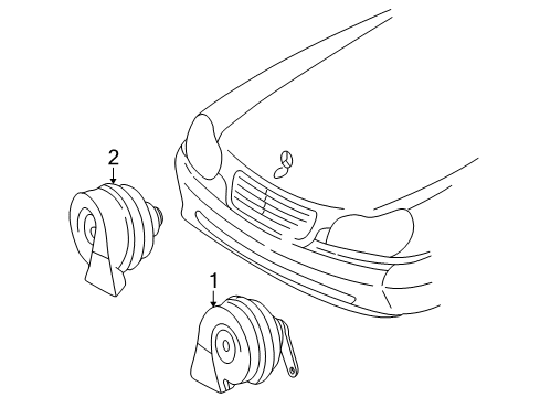 2004 Mercedes-Benz S500 Horn Diagram