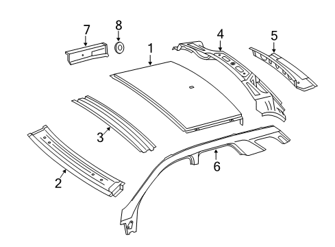 2013 Mercedes-Benz ML350 Roof & Components
