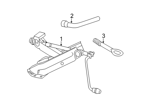 2015 Mercedes-Benz E350 Jack & Components Diagram 2
