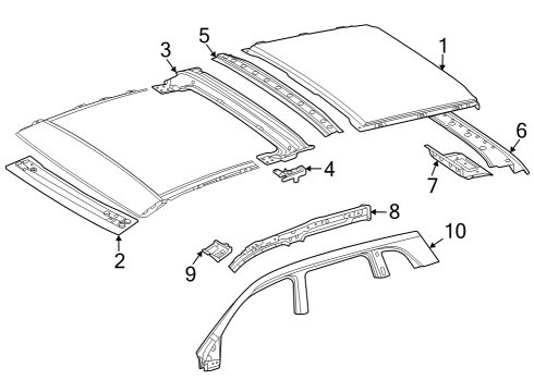 2023 Mercedes-Benz EQB 250+ Roof & Components