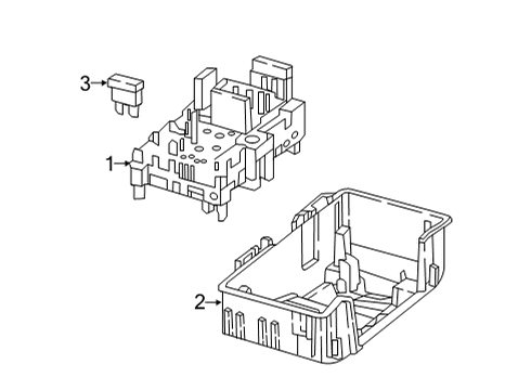 2020 Mercedes-Benz GLC43 AMG Fuse Link Diagram for 000000-008703