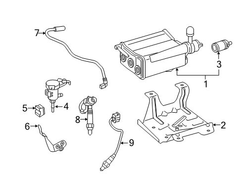 2016 Mercedes-Benz Metris Emission Components Diagram