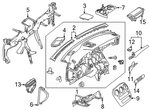 2020 Mercedes-Benz GLC300 Instrument Panel Diagram 2