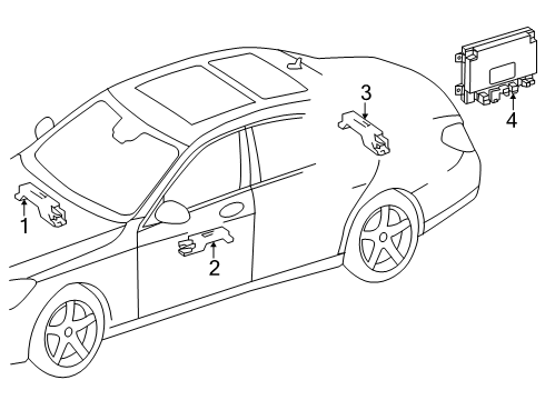2024 Mercedes-Benz CLE53 AMG Keyless Entry Components