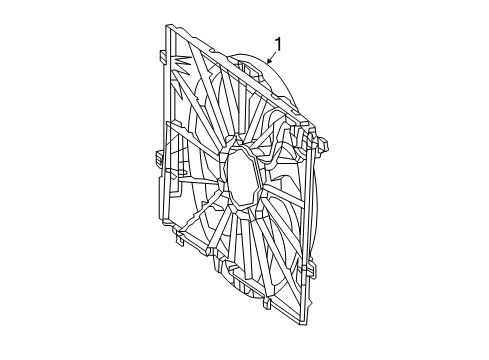 2016 Mercedes-Benz GLC300 Cooling Fan Diagram