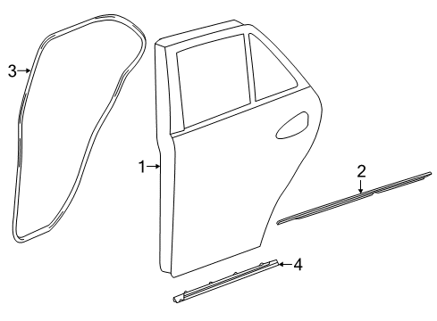 2017 Mercedes-Benz GLE63 AMG S Door & Components Diagram 3