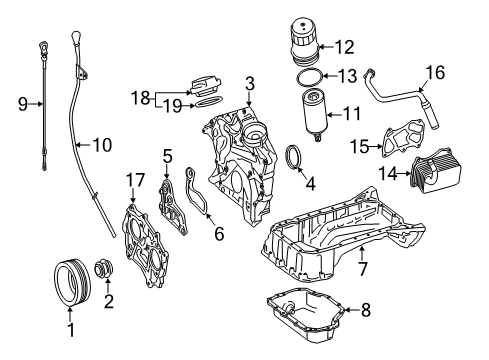 2012 Mercedes-Benz E350 Engine Parts Diagram 2