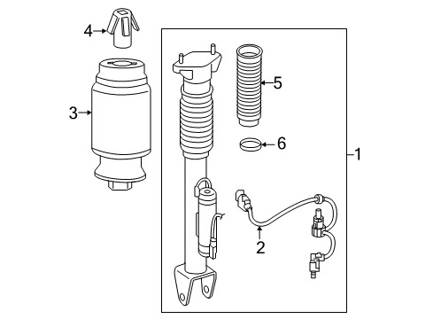 2017 Mercedes-Benz GLE43 AMG Shocks & Components Diagram 5