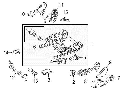 2020 Mercedes-Benz GLC300 Power Seats Diagram