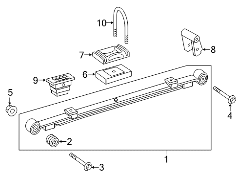 2025 Mercedes-Benz Sprinter 2500 Rear Suspension Components