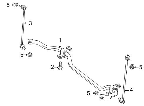 2020 Mercedes-Benz Metris Stabilizer Bar & Components Diagram 2