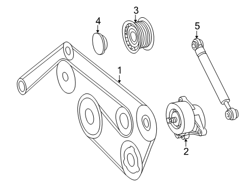 2002 Mercedes-Benz E430 Belts & Pulleys