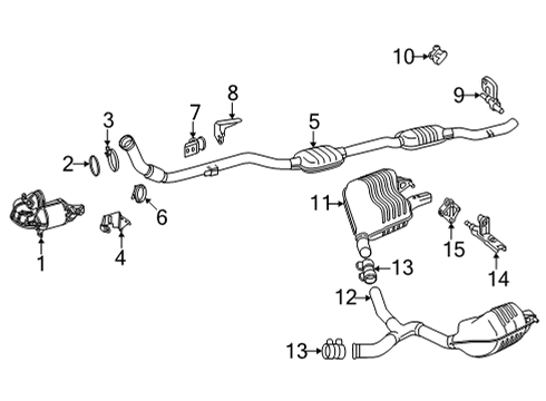 2023 Mercedes-Benz C300 Exhaust Components