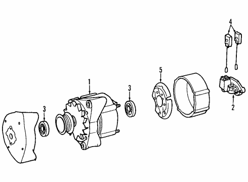 1992 Mercedes-Benz 400SE Alternator Diagram