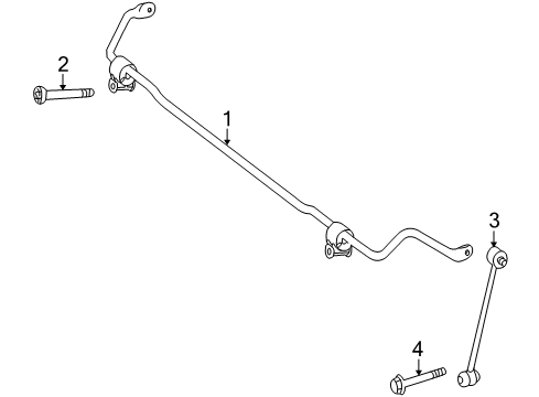 2017 Mercedes-Benz GLC300 Stabilizer Bar & Components Diagram 8