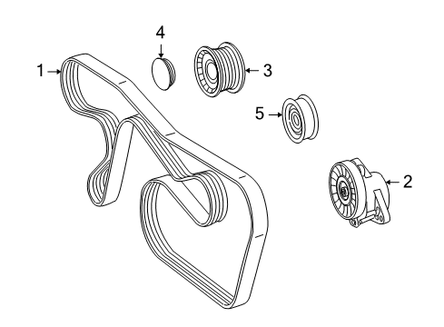 2007 Mercedes-Benz S550 Belts & Pulleys