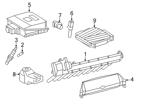 2012 Mercedes-Benz CL65 AMG Ignition System Diagram