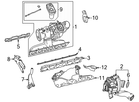 2019 Mercedes-Benz CLS53 AMG Turbocharger Diagram