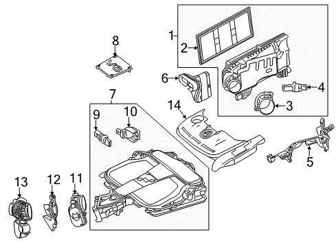2014 Mercedes-Benz E400 Filters Diagram