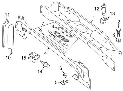 2016 Mercedes-Benz G550 Radiator Support