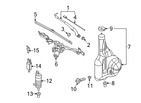 2017 Mercedes-Benz Sprinter 3500 Wipers Diagram 3